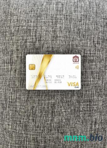 Sudan National bank visa gold card wygląd fotograficzny skan PSD + zdjęcie